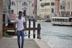 Usman Saeed model in Milan